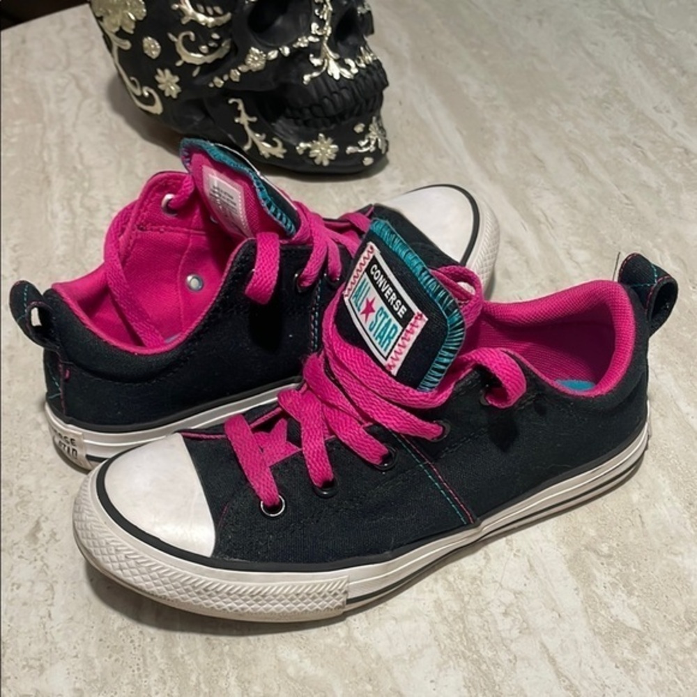 Girls' Converse Chuck Taylor All Star Madison Shimmer Ox Sneakers *US 1